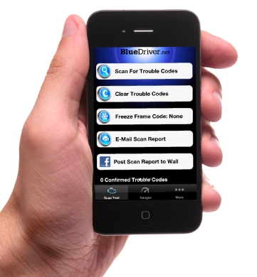 BlueDriver on iPhone